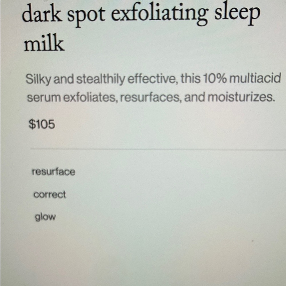 NIB GOOPGLOW Dark spot Exfoliating Sleep Milk . 1.0 Fl oz - Picture 7 of 7